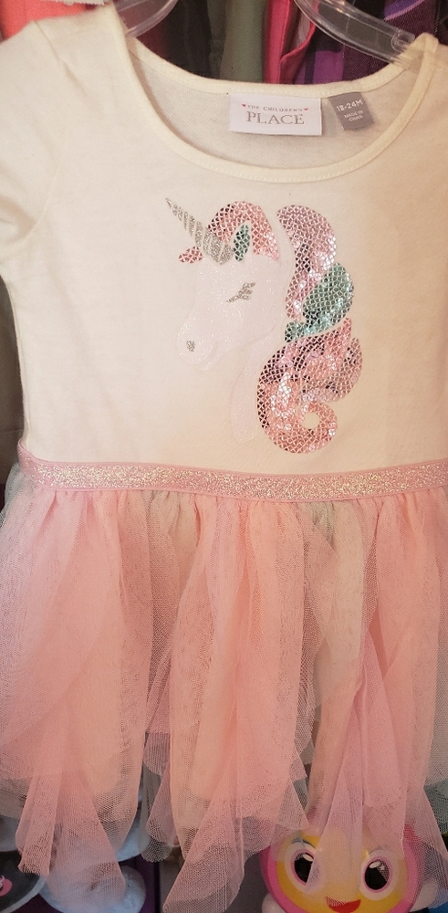 EUC Children Place Unicorn Dress